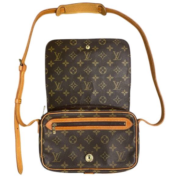 Louis Vuitton Saint Germain 24 LV Monogram Brown Tan Shoulder Crossbody Bag - Picture 8 of 16